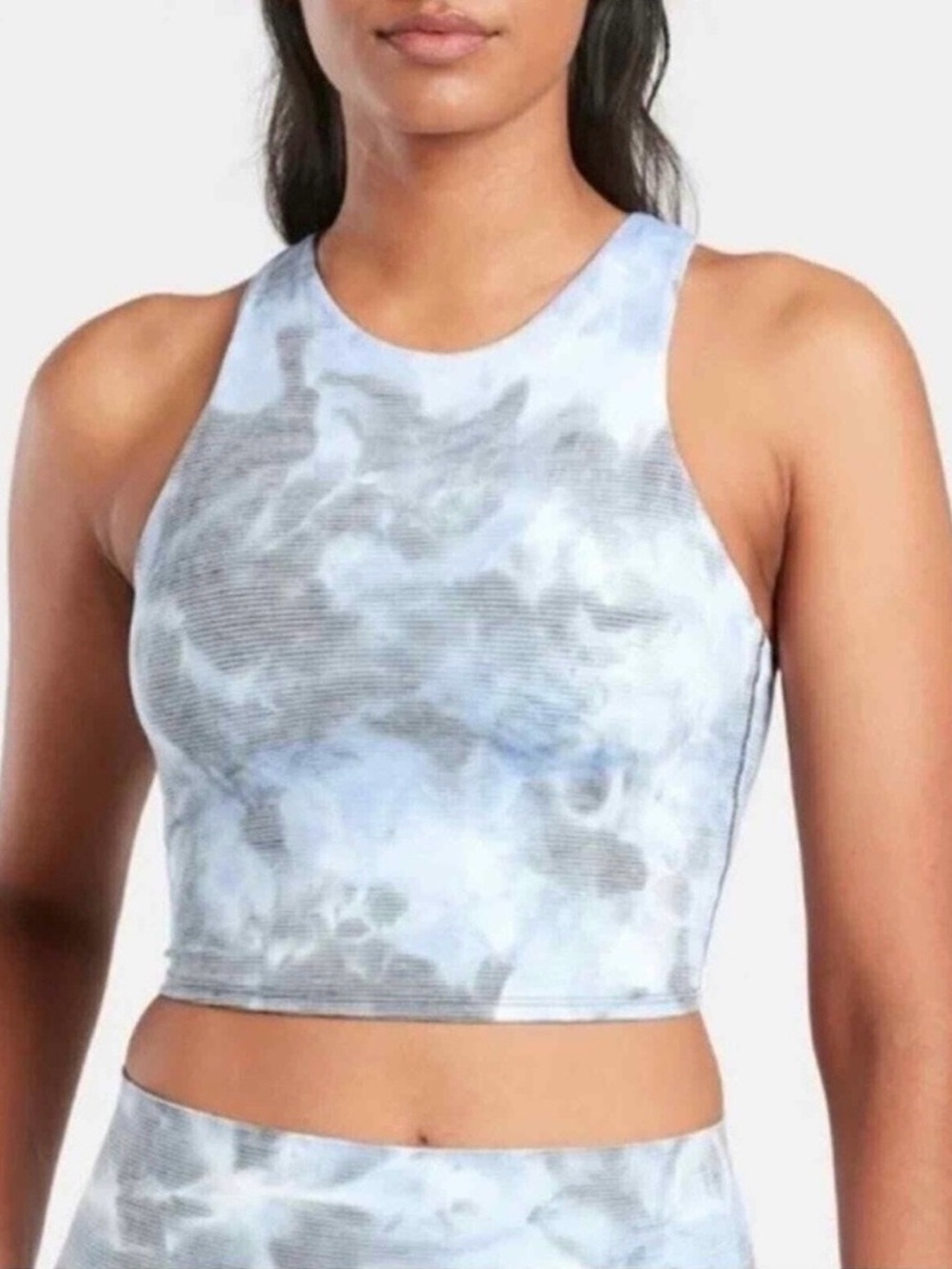 Athleta Conscious Textured Crop D-DD Sports Bra